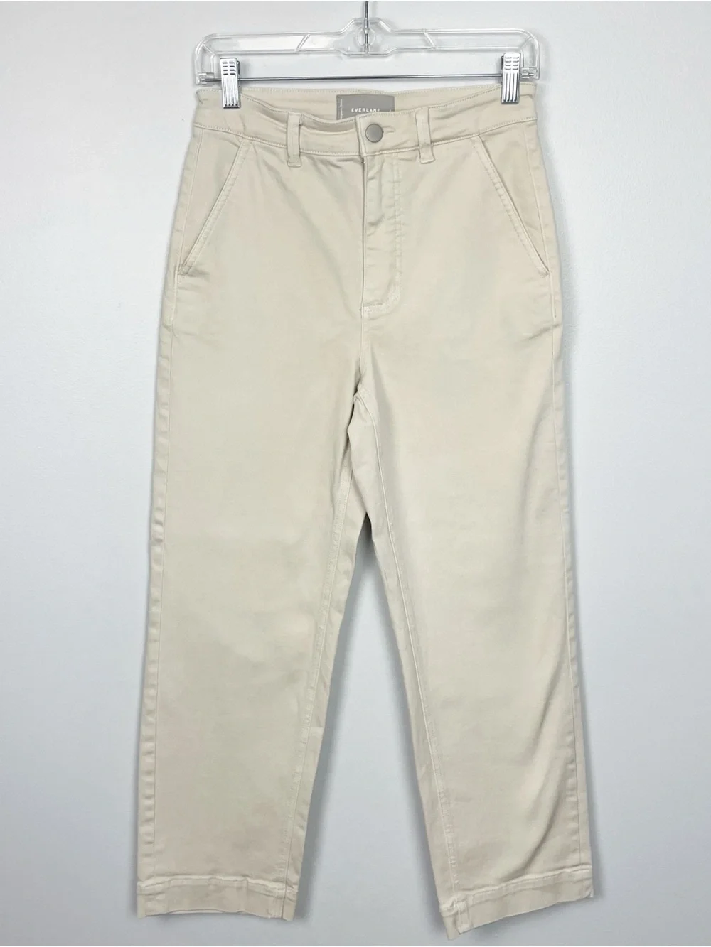 Everlane Utility Chino Pants – Cream/Ivory – Size 4